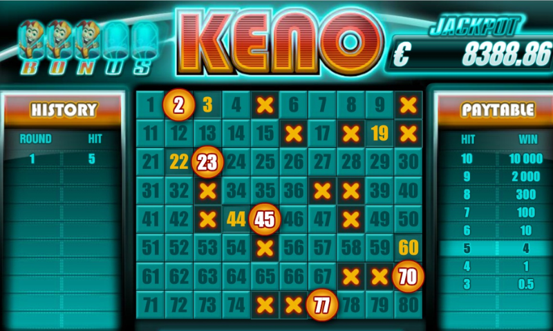 game Keno 123wi