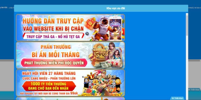 Những khuyến mãi 123win đặc biệt